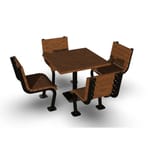 View Denali 38" Square Inground Table